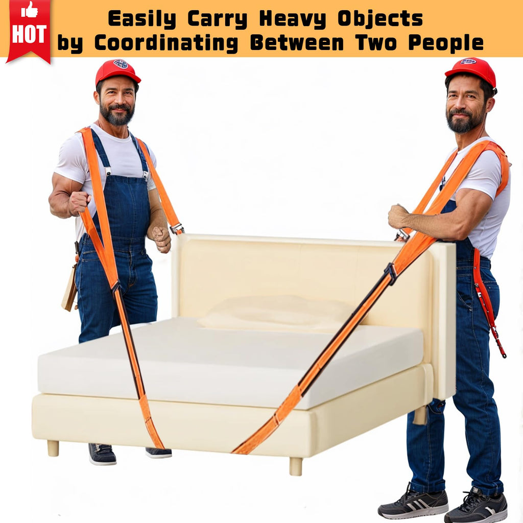 IFORYONLIFE Moving Straps Lifting Heavy Duty, 2 Person Adjustable Lifting Straps Moving Objects up to 440 Pounds