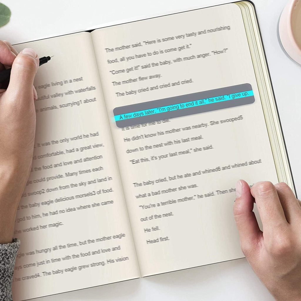 32 Pieces Guided Reading Strips Highlight Strips Colored Overlay Highlight Bookmarks Help with Dyslexia for Crystal Children and Teacher Supply Assistant