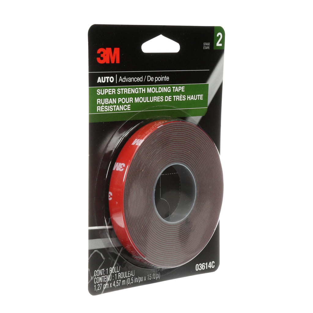 3M 03614 Scotch-Mount 1/2 x 15' Molding Tape (2 Pack)