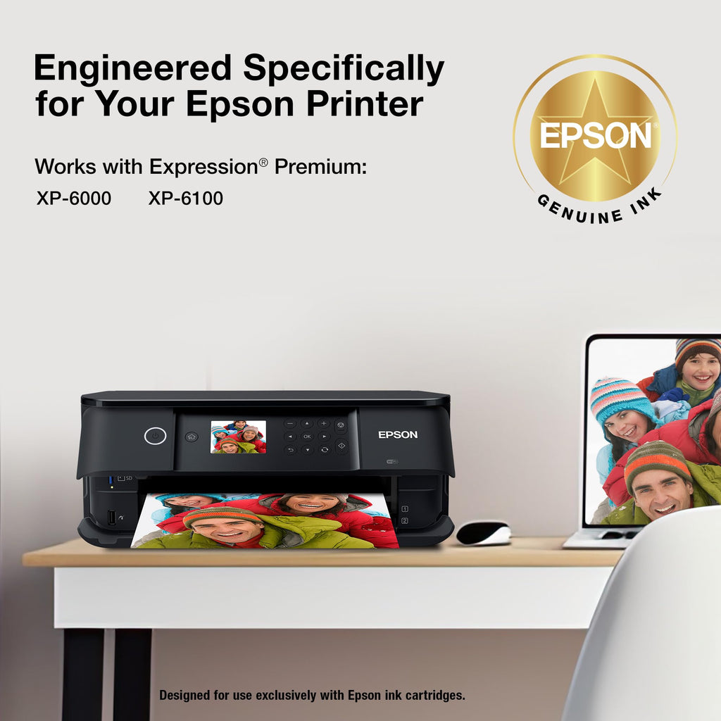 EPSON 302 Claria Premium Ink High Capacity Photo Black Cartridge (T302XL120-S) Works with Expression XP-6000, 6100