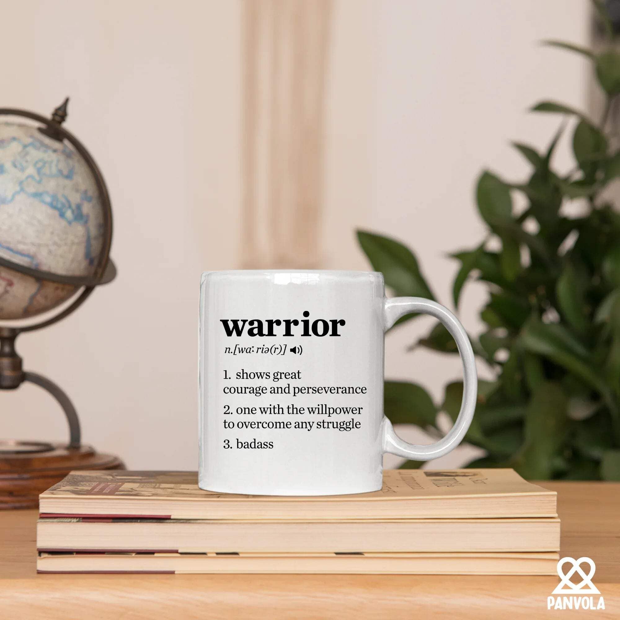 Warrior Definition Mug Cancer Survivor Gifts Breast Cervical Lung Colon Cancer Patient Recovery Get Well Soon Inspirational Gifts for Women Men Novelty Drinkware Ceramic Mug 11 oz White