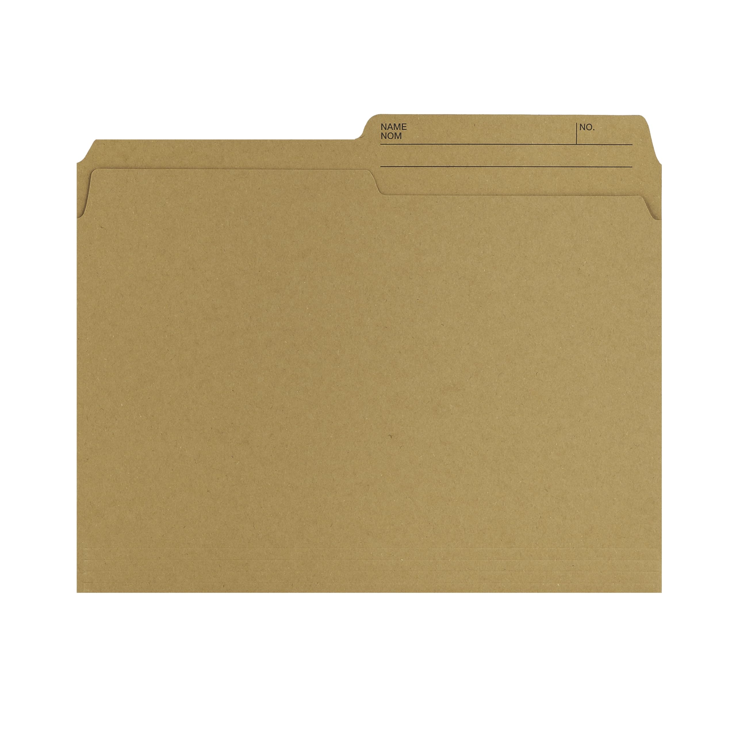 Hilroy Enviro-Plus Recycled File Folders, Letter Size, 100 Per Box, Sand Colour (55074)
