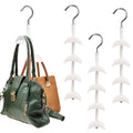 Lyellfe 3 Pack Purse Hanger for Closet, 360°Rotatable Handbag Tote Bag Hooks, Space Saving 4 in 1 Bag Hanging Organizer for Belt, Scarves, Hat, Keep Straps in Good Shape