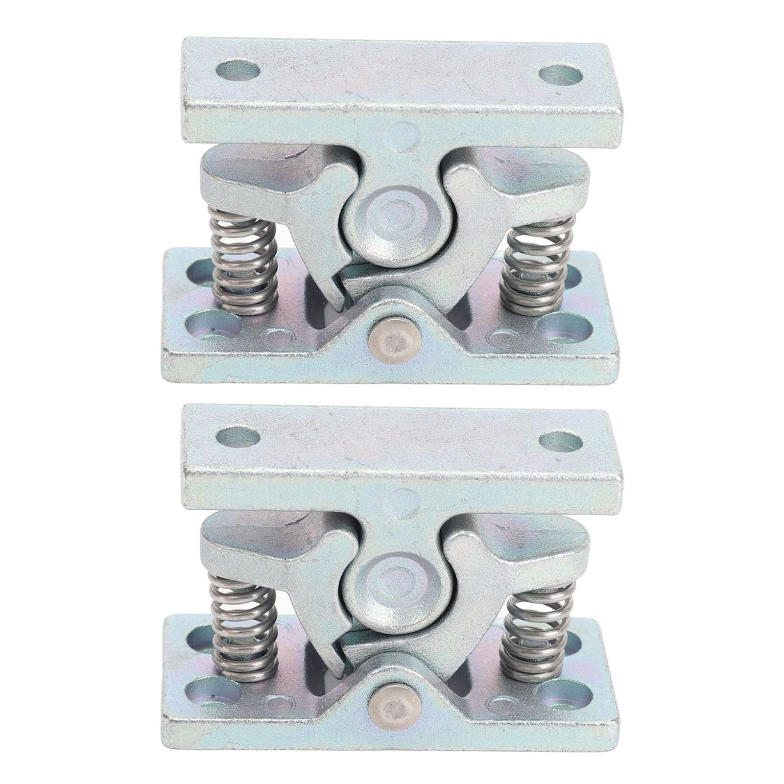 1 Pair Double Roller Catch Heavy Duty Spring Loaded Door Easy Lock Stop Catch Zinc Alloy for Boat RV Trailer Yachts
