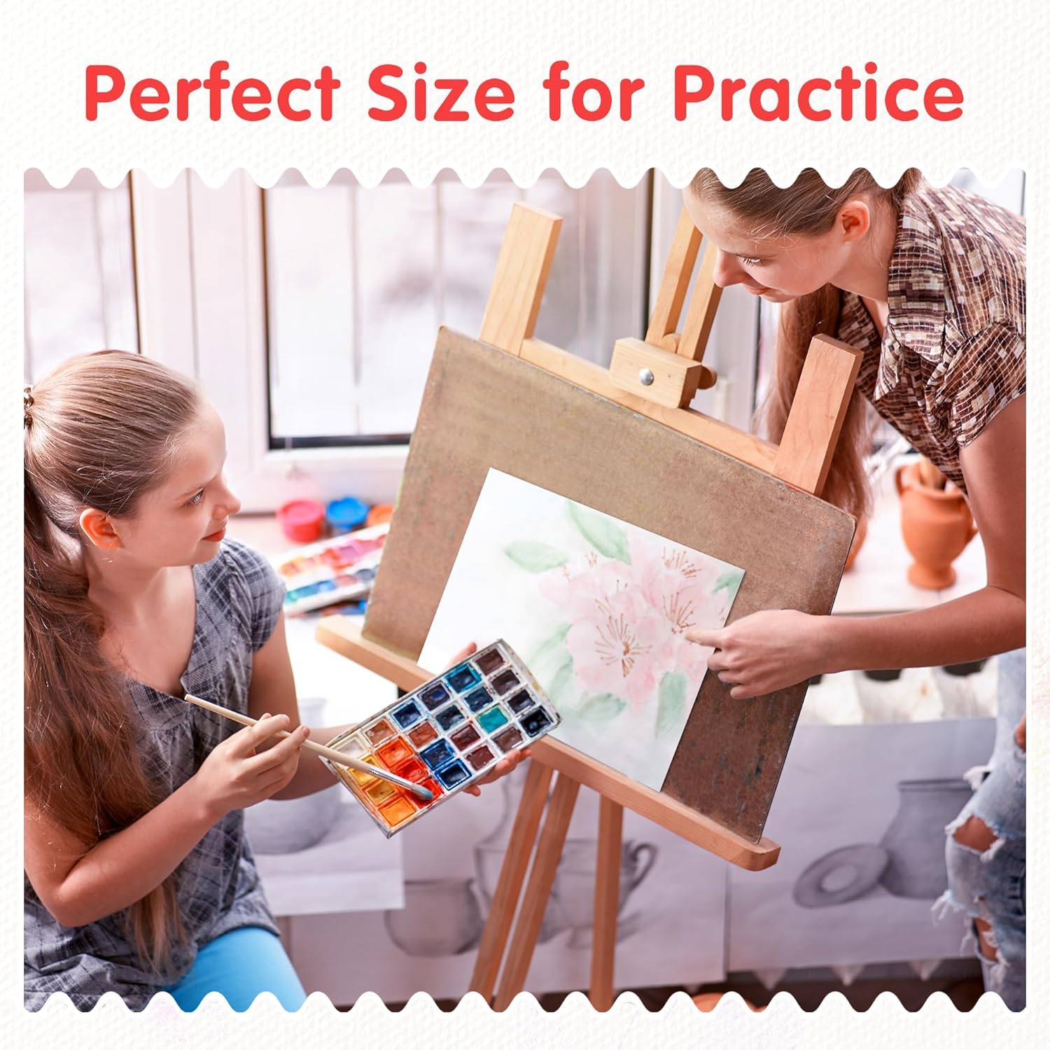 FIXSMITH Canvases for Painting 30 Pack - 8 x 10 Inch Painting Canvas Panel Boards - 100% Cotton Primed Canvases - Super Value Pack - Artist Canvas Board for Acrylic, Oil & Tempera Painting