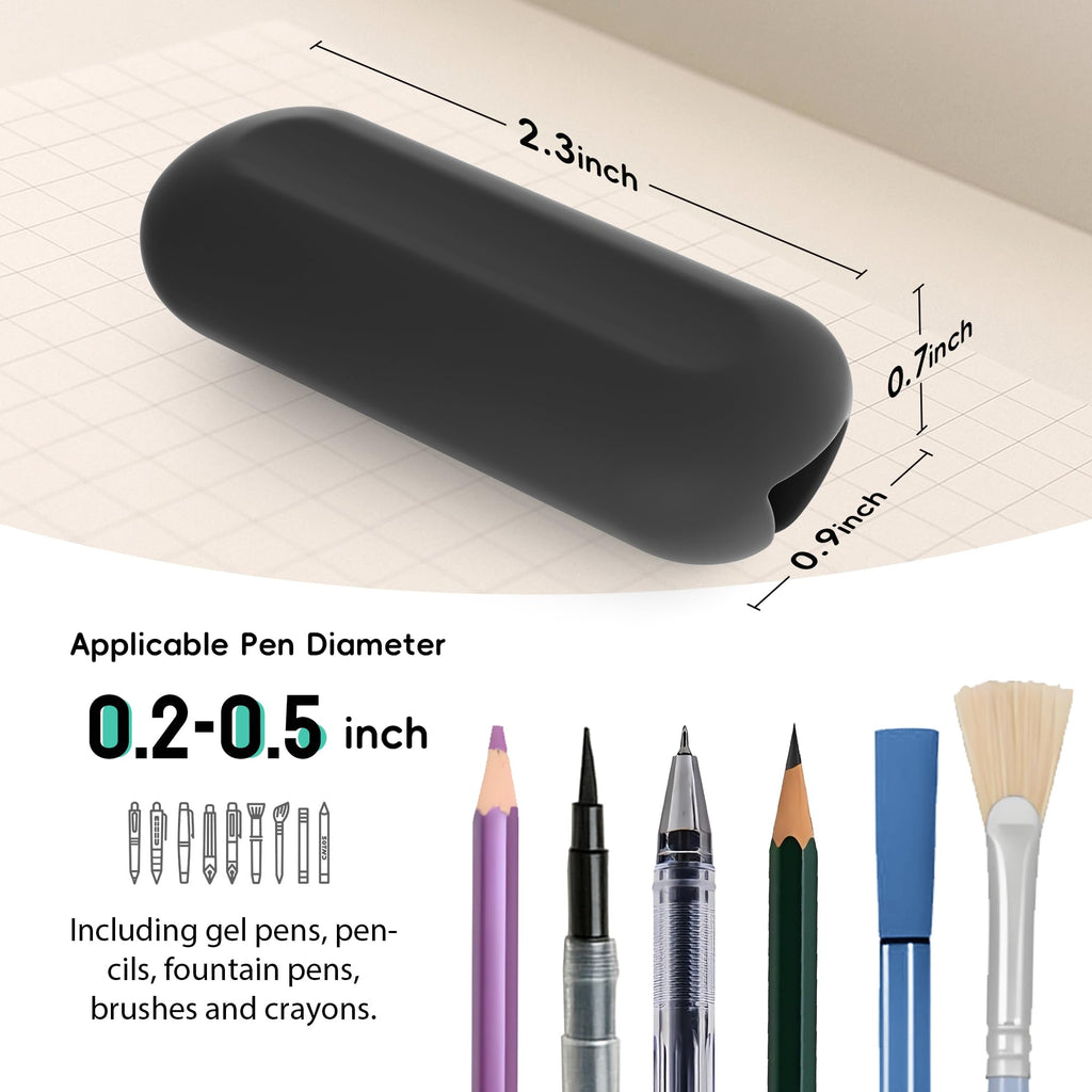 ELETIUO 5-Pack Weighted Pencil Grips – 1oz Silicone Handwriting Aid for Kids, Elderly & Special Needs – Improves Penmanship for Autism,ADHD,Tremors,Dyspraxia & Fine Motor Skills
