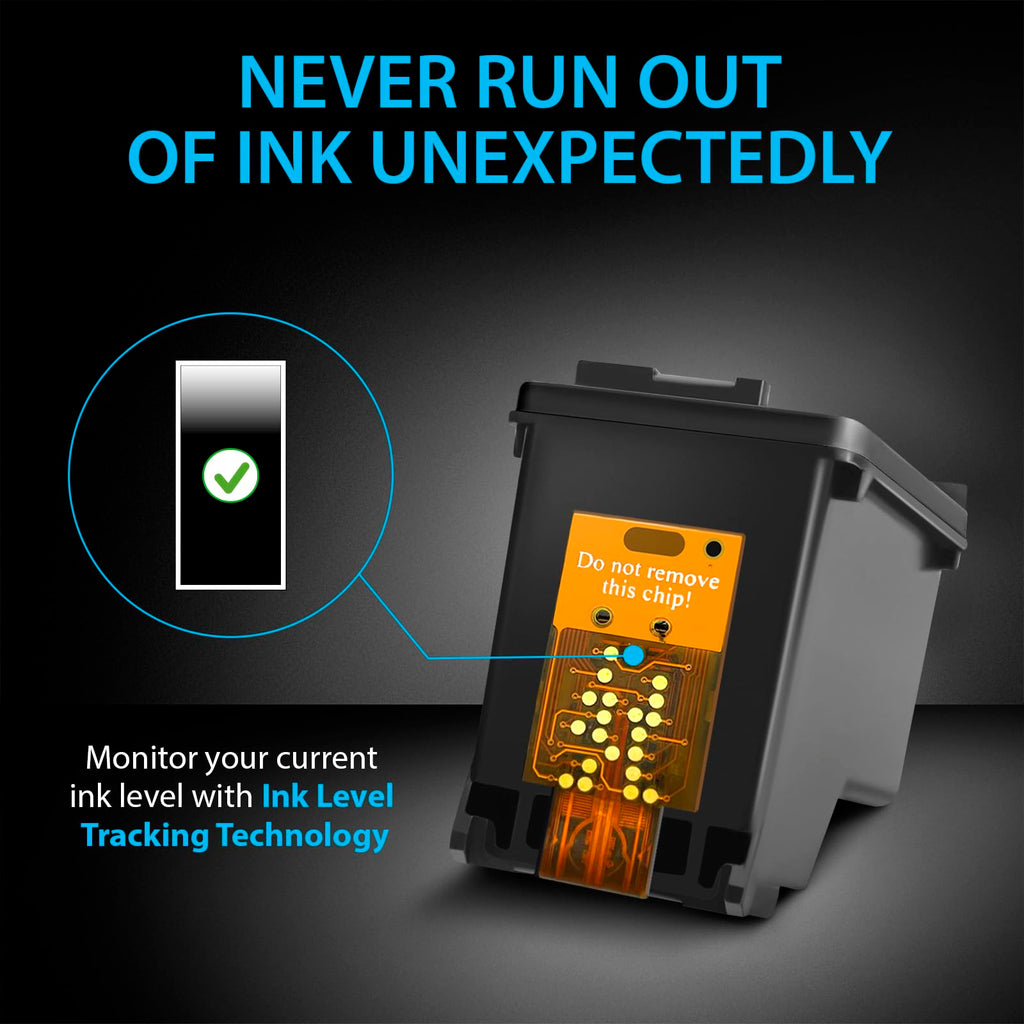 Smart Ink Remanufactured Ink Cartridges Replacement for HP 63 XL 63XL (2 Black Combo Pack) to use with Envy 4520 4522 4516 OfficeJet 3833 3830 4650 3836 5255 5200 DeskJet 3630 3632 3836 3634 Printer