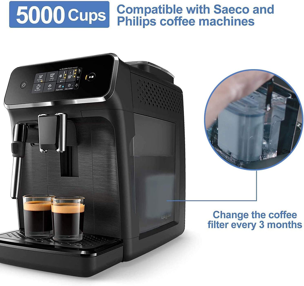 Activated Carbon Softener Coffee Water Filter Compatible with Philips AquaClean, Limescale Prevention Coffee Filters Compatible with CA6903 / 10/00 / 01/22 / 47