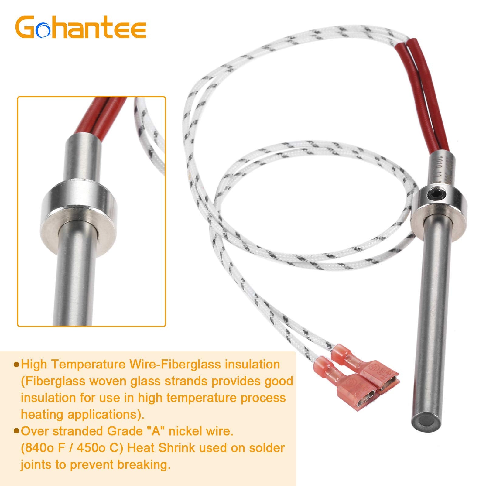 PU-CHA Igniter Compatible with Englander Pellet Stove Igniter, England Stove Works Igniter 300W 4.75"