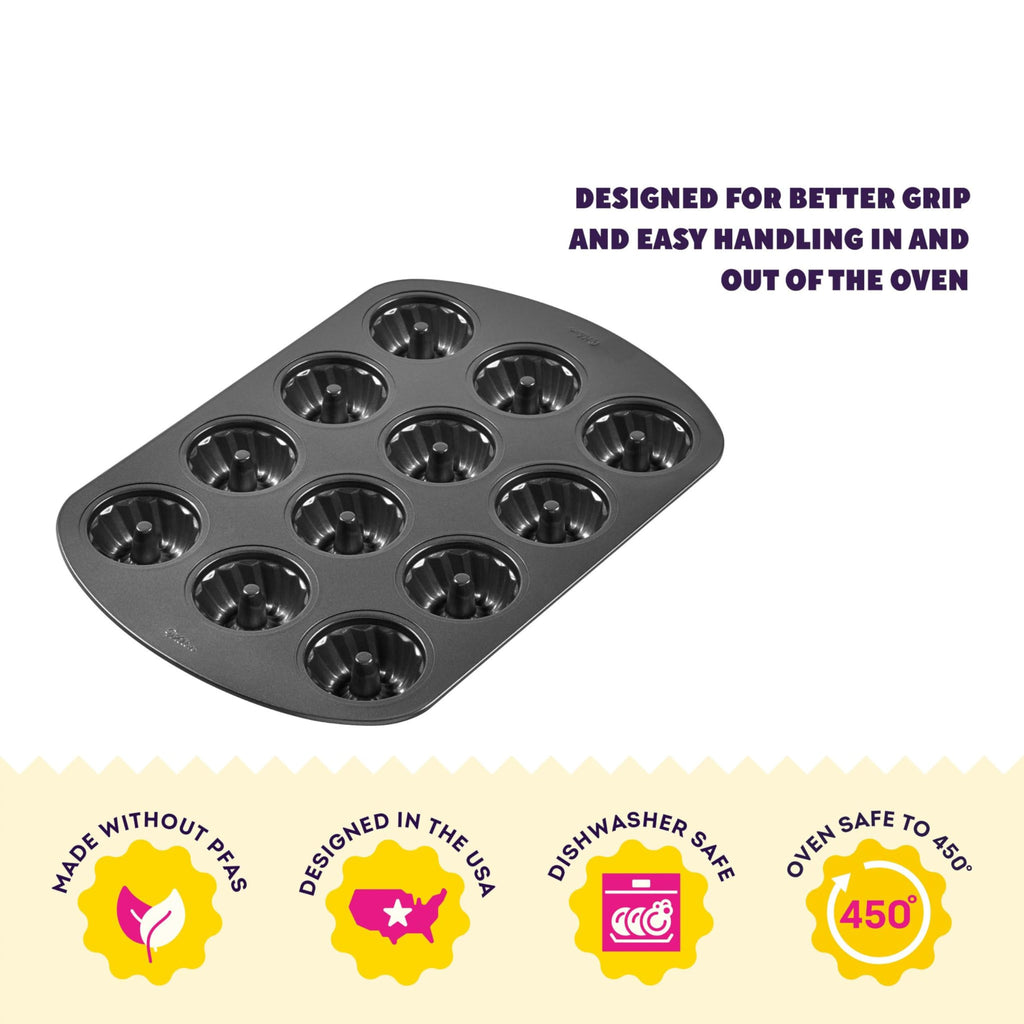 Wilton Non-Stick Mini Fluted Tube Pan; 12-Cavity