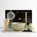 DWEHIXBUY matcha whisk set Ceremony Accessory, Matcha Whisk, Traditional Scoop (Chashaku), Tea Spoon, Whisk Holder, 1 tea bowl, 1 tea siev, 7pcs matcha set.matcha green matcha kit