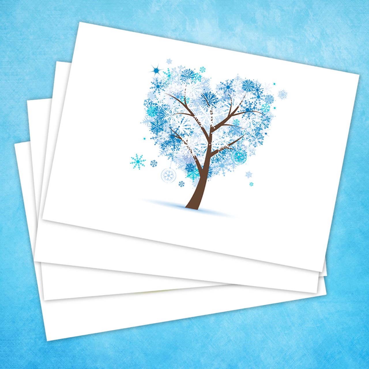 Seasons of Life Note Card Assortment Pack - Set of 24 cards - 4 designs blank inside - with white envelopes (54043)