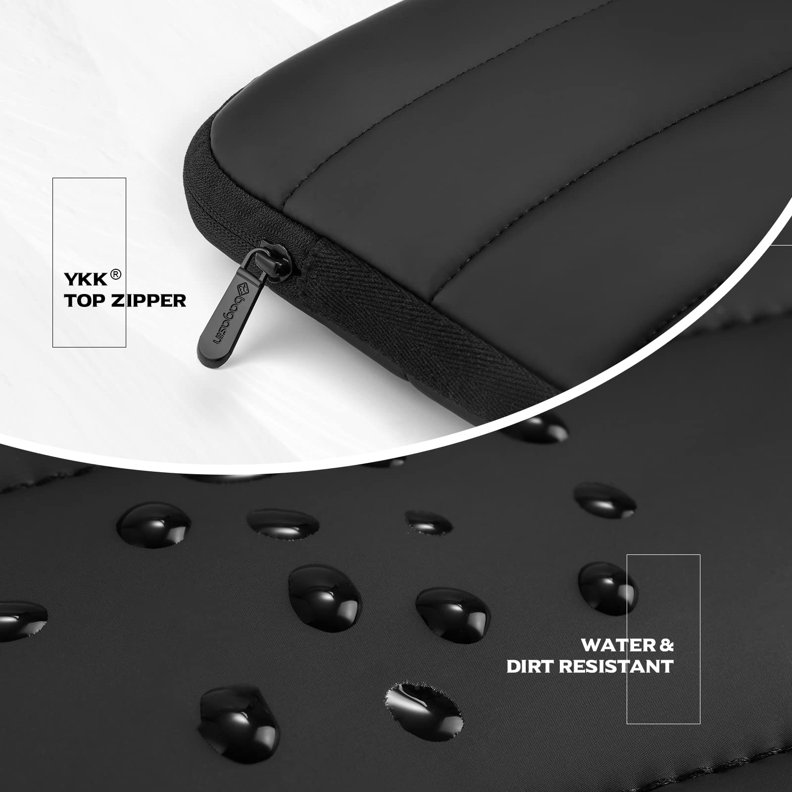 bagasin Laptop Sleeve Bag, 13 13.3 Inch Laptop Sleeve Protective Sleeve for MacBook Air Pro M2/M1, MacBook Pro 14, iPad Pro 12.9, HP, Dell, Lenovo, Asus Notebook