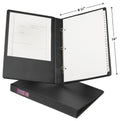 AVERY Legal Sized Binder, 1" Round Rings, Black, 2 Pockets, 175 Sheet Capacity (06400)
