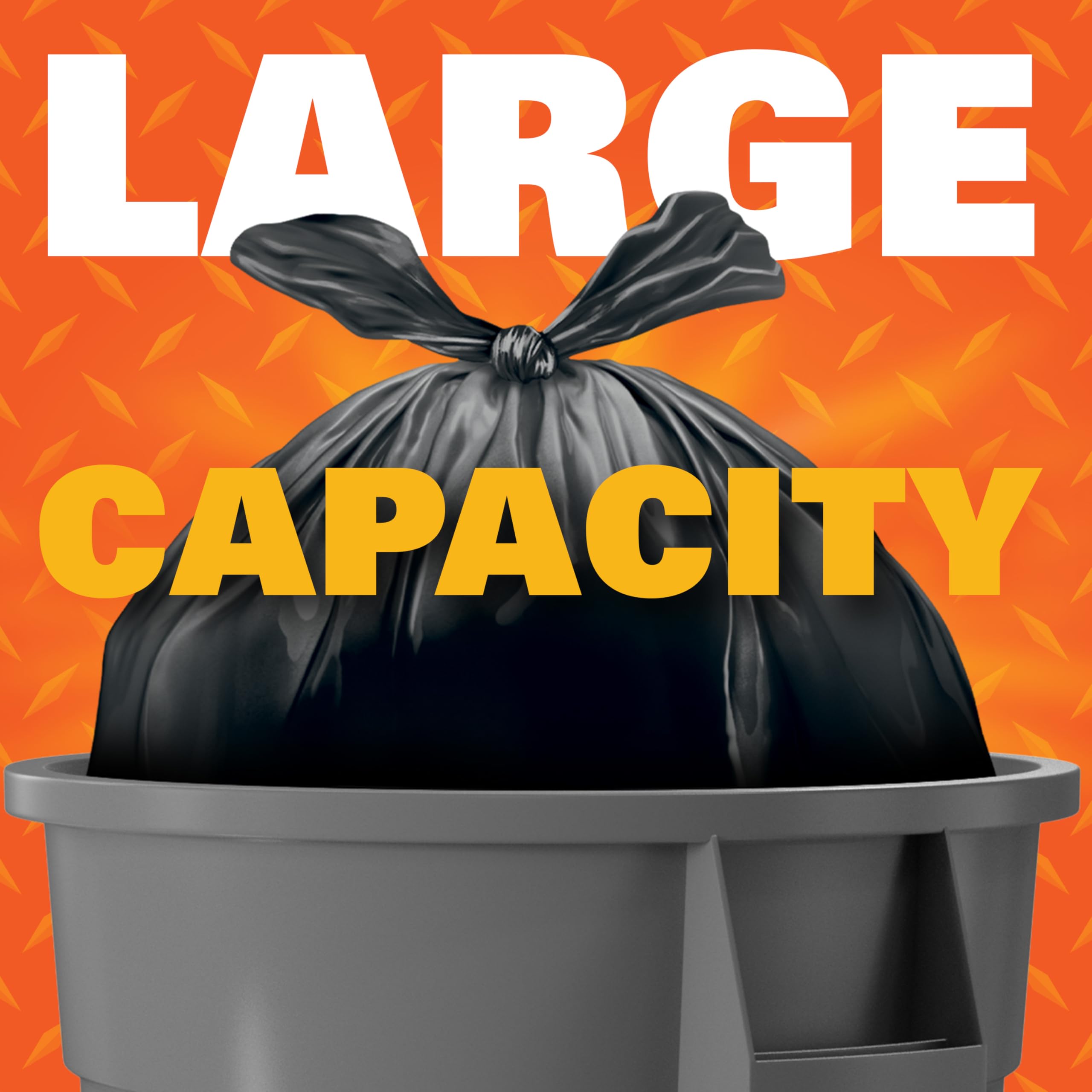Hefty Easy Flaps Trash Bags (Multipurpose, 30 Gallon, 40 Count)