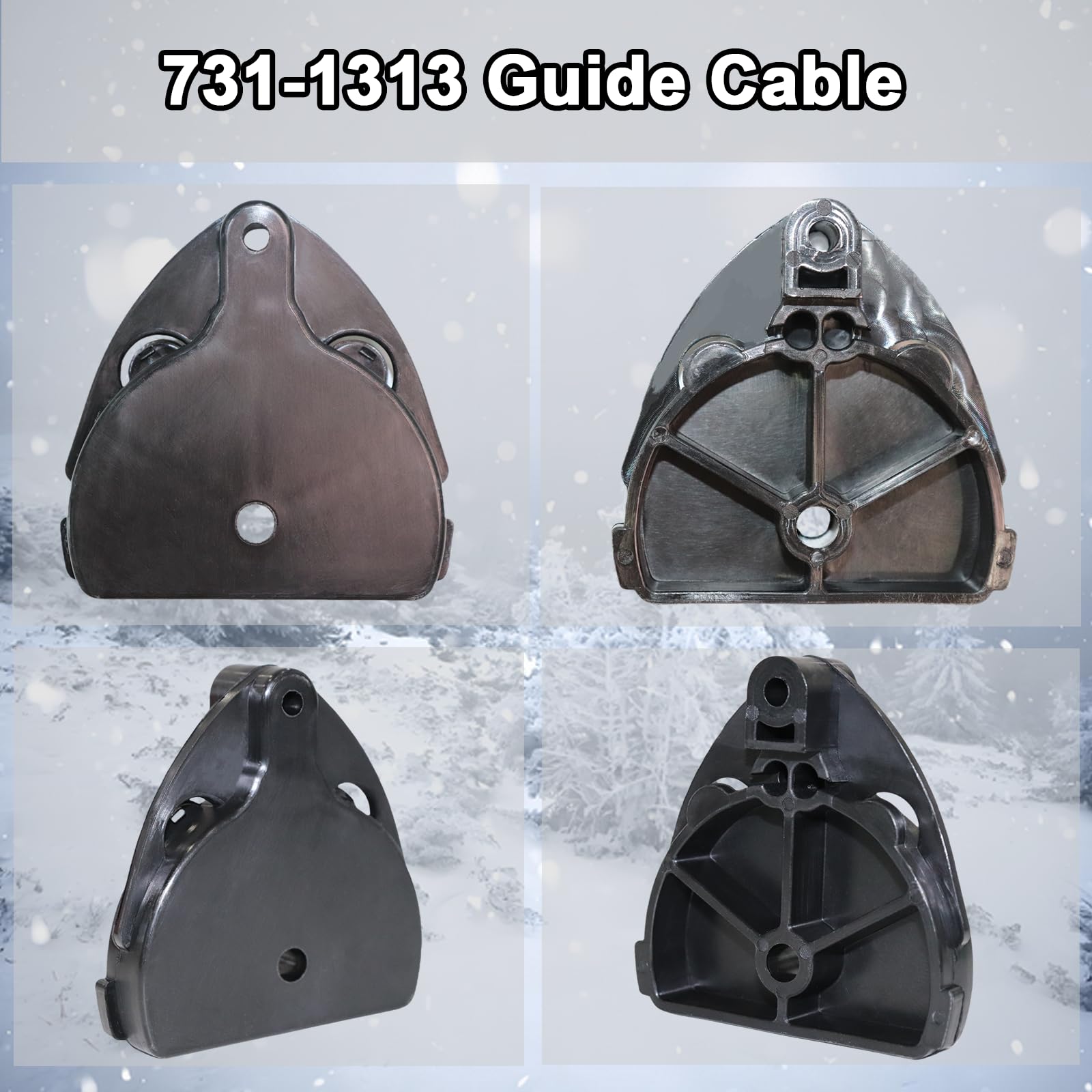 Toolyuan 731-1313C Guide Cable for Cub Ca-det Troy Bilt MTD Ryobi Yard Machines Yard Man Snowblower Replace 731-1313 731-1313A 731-1313B 931-1313B