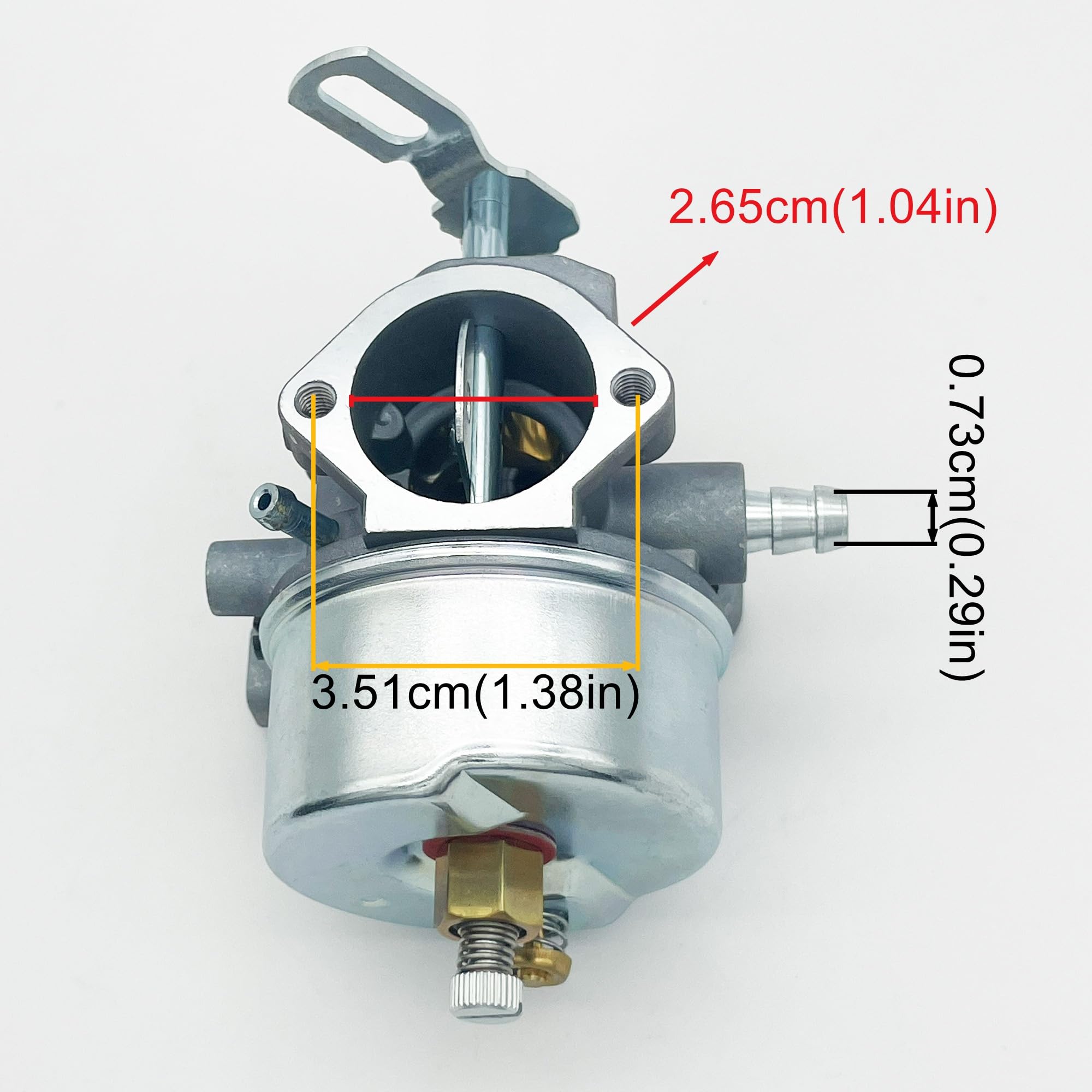 Strongthium Carburetor for Tecumseh 640052 640349 640054 640058 640058A HMSK80 HMSK90 LH318SA LH358SA Adjustable Carb 8HP 9HP 10HP Snowblower Generator Chipper Shredder & Primer Bulb