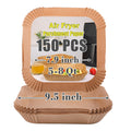 GOAUS Air Fryer Disposable Paper Liner Square Large 150 Pcs for 5 to 8 Qt Basket, 7.9 inch Unbleached Non-stick Oil-proof Parchment Paper