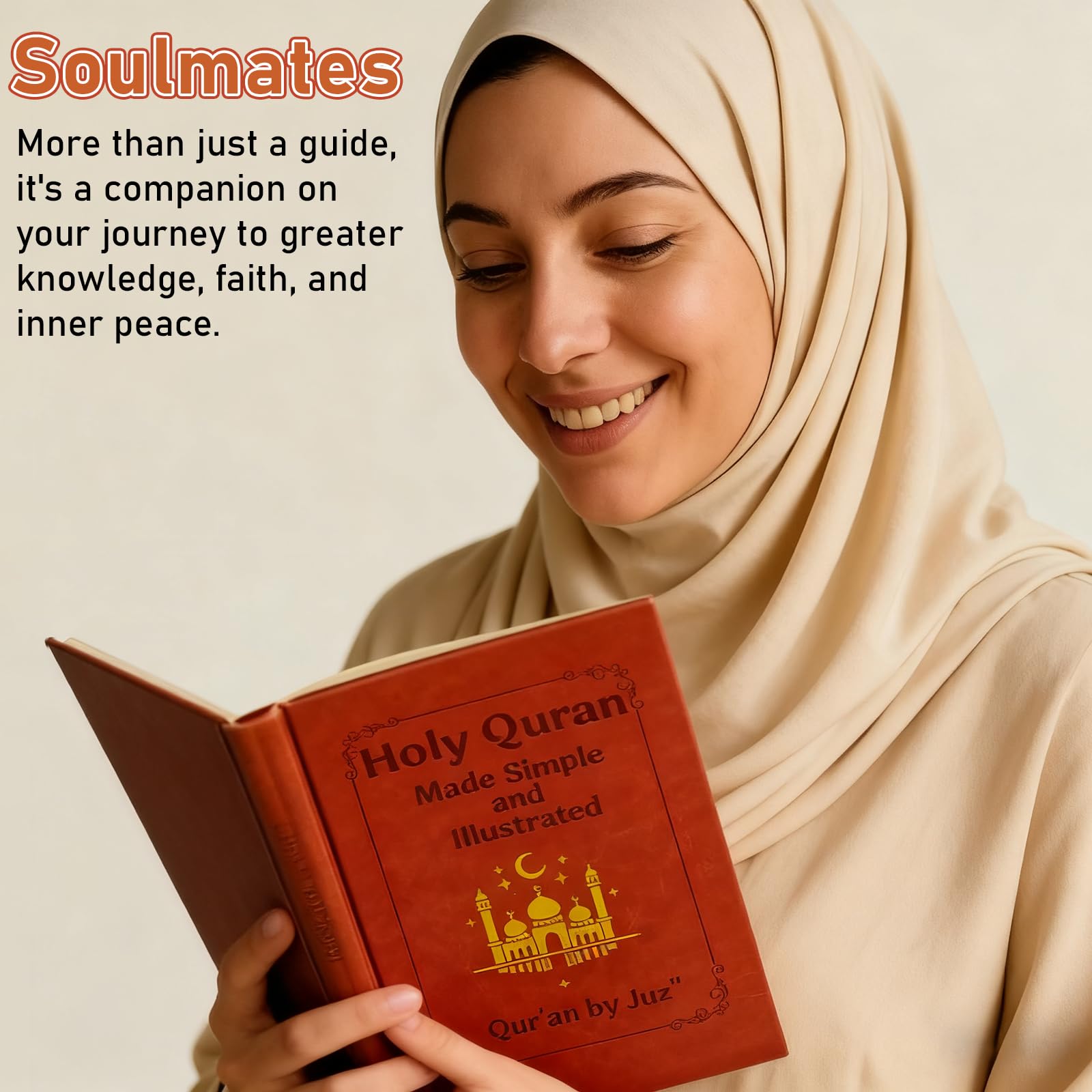 The Quran Journey: Holy Quran Made Simple and Illustrated with English Translation, All 114 Surahs, for Beginners Students and Adults (1pc)