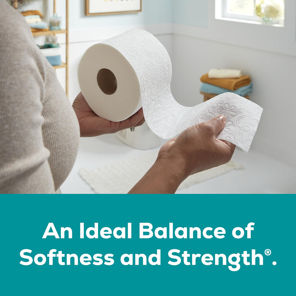 Angel Soft Toilet Paper, 12 Mega Rolls = 48 Regular Rolls, 2-Ply Bath Tissue White