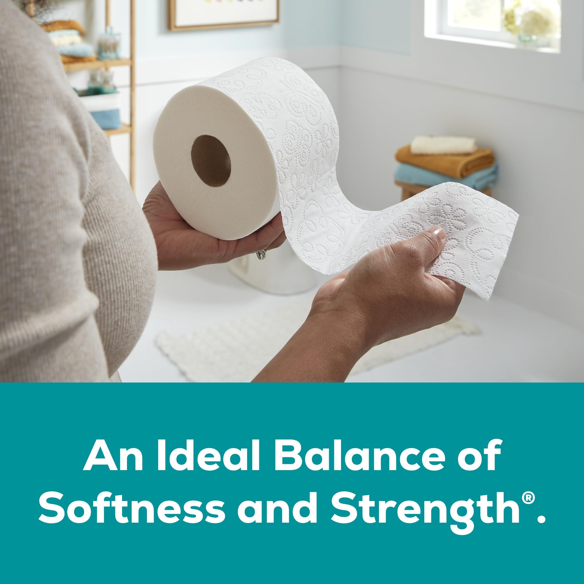 Angel Soft Toilet Paper, 12 Mega Rolls = 48 Regular Rolls, 2-Ply Bath Tissue White