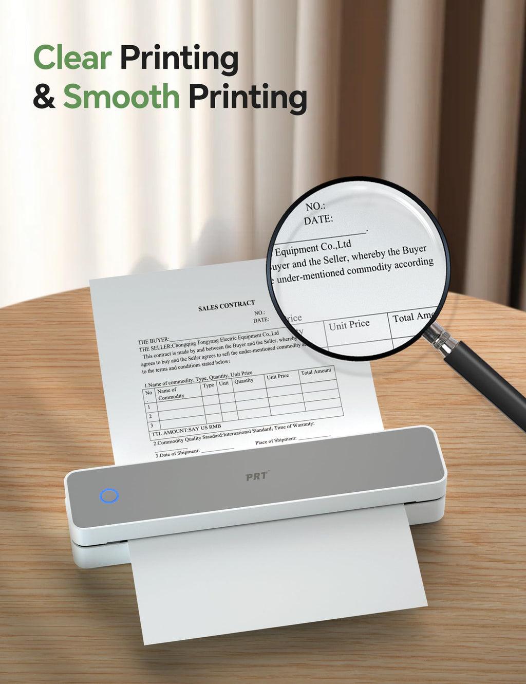 200 Sheets Thermal Printer Paper 8.5x11 US Letter Thermal Paper Compatible with MT610 Pro and Other Thermal Portable Printer