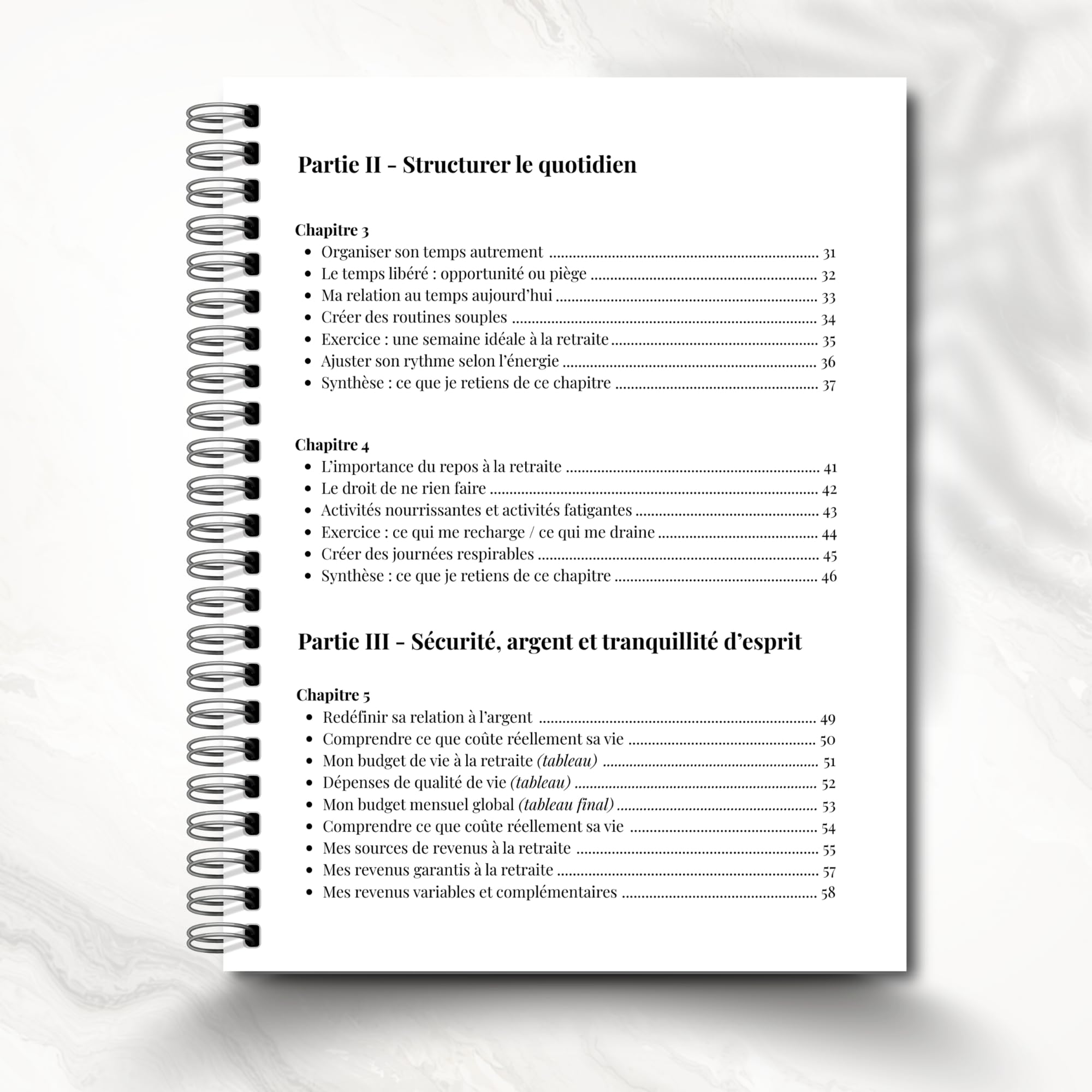 Mon Journal de Retraite, préparation, visualisation guidée, cadeau pour retraités et futurs retraités, Journal en Français, Livre de Retraite