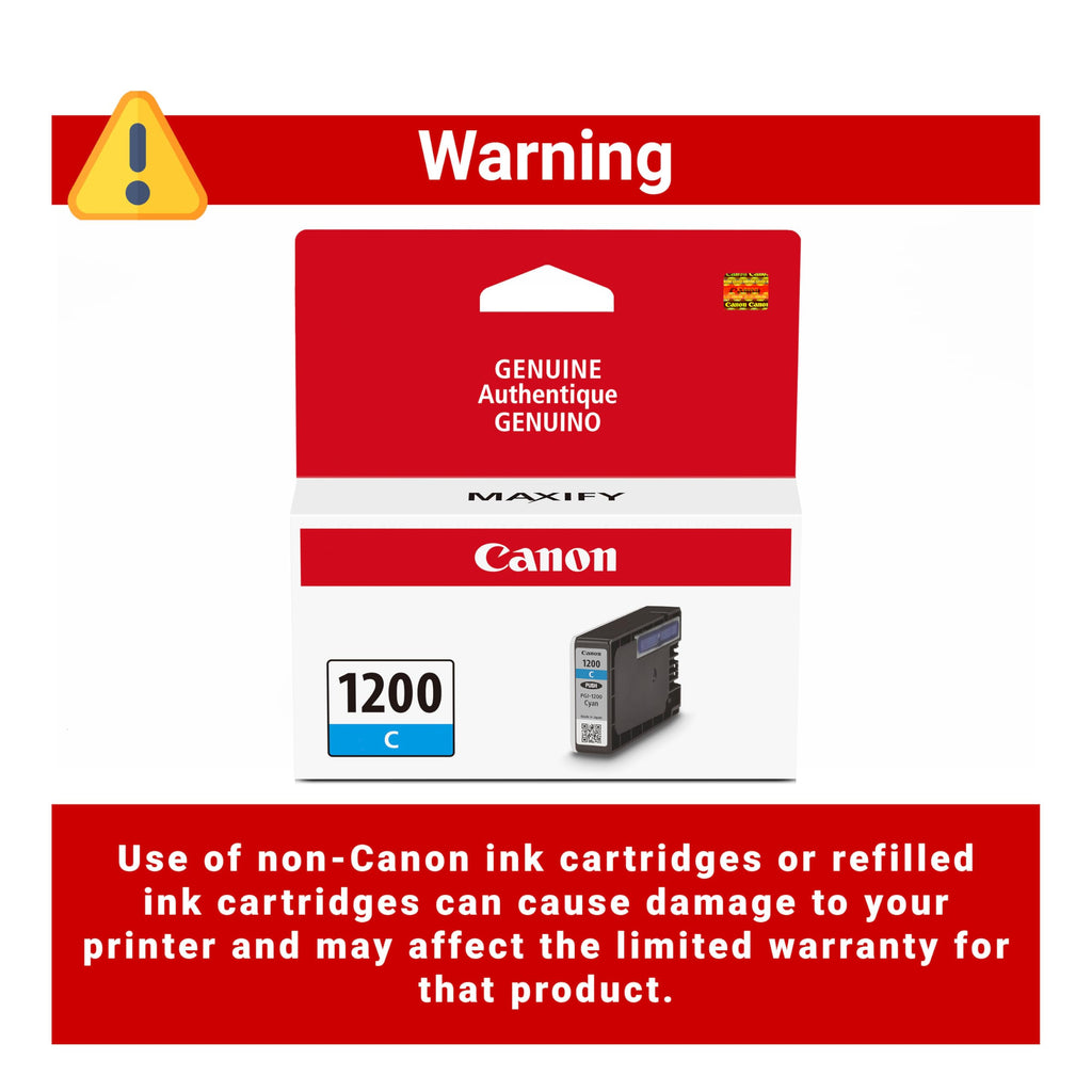 Canon Genuine Canon PGI-1200 Pigment Ink Cartridge, Cyan