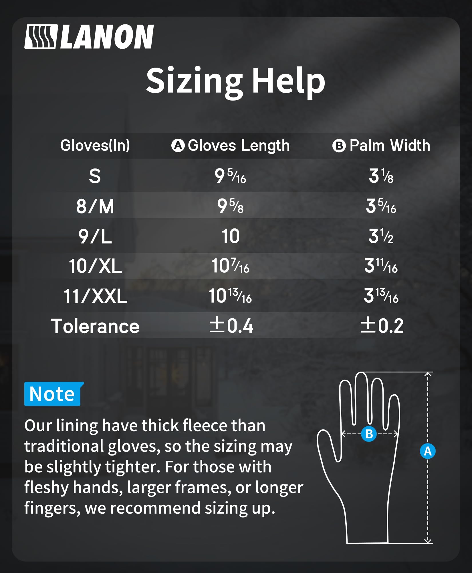 LANON Waterproof Winter Work Gloves, Double Rubber Coated, Thermal Insulated Freezer Gloves for Cold Weather, Heavy Duty, Non-Slip Grip, Wrist Closure, Blue,M