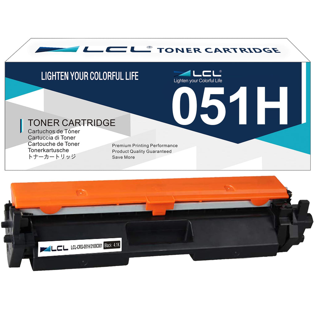 LCL 051H Black Toner Cartridge Comaptible for Canon CRG051H CRG-051H 2169C001 4100 Pages for Canon ImageCLASS MF263dn MF264dw MF266dn MF267dw MF269dw LBP161dn LBP162dw LBP1692dwkg (1-Pack )