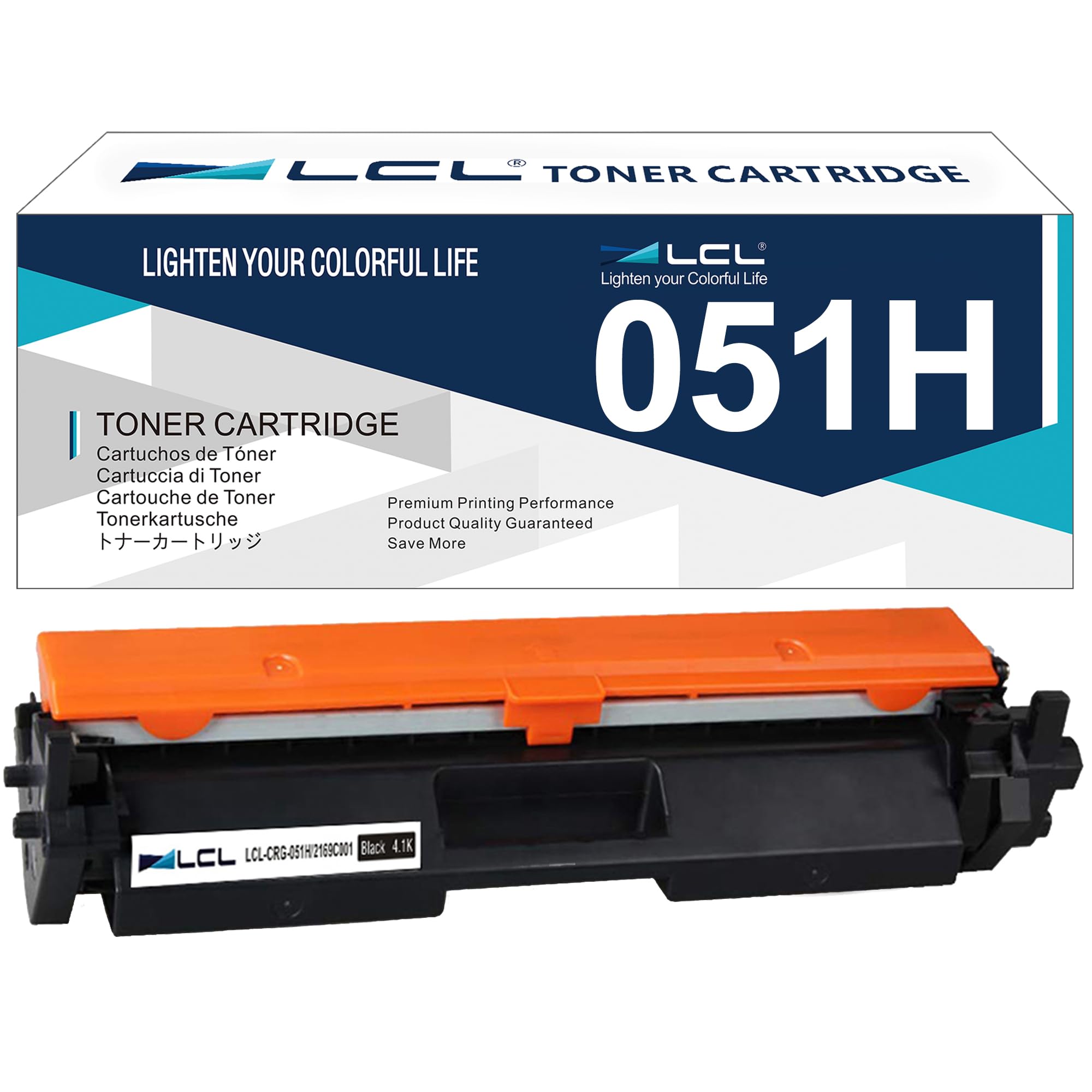 LCL 051H Black Toner Cartridge Comaptible for Canon CRG051H CRG-051H 2169C001 4100 Pages for Canon ImageCLASS MF263dn MF264dw MF266dn MF267dw MF269dw LBP161dn LBP162dw LBP1692dwkg (1-Pack )