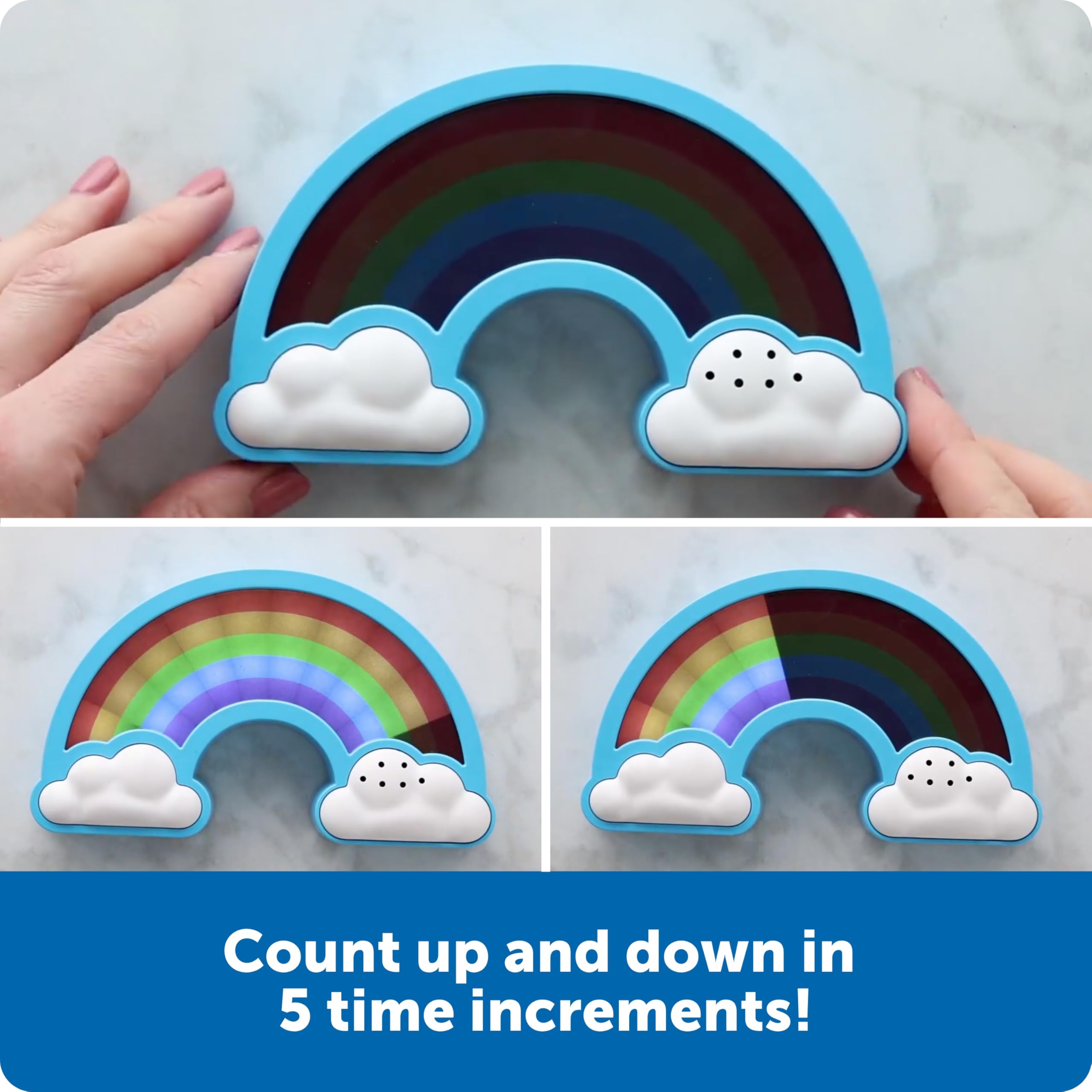Learning Resources Rainbow Visual Timer, 1 Piece, Ages 3+, Teacher Resources, School Supplies for Teachers, Social Emotional Learning Toys