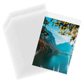 AUEAR, 5"x7" (100 Pack) Clear Plastic Sleeves - Acid Free 1.6mil Crystal Resealable Bags - Fit for 5x7 Art Prints, Photos, Cards & Envelope