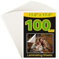 Calenzana 100 Pack Laminating Sheets 11.5x17.5 Inch, 3 Mil Clear Thermal Laminating Pouches Hold 11x17 inch Sheets, Lamination Sheet Paper for Business Card Photo and Sticker
