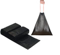 Feisco 2 Gallon Strong Drawstring Trash bag Garbage Bag Bin Liner,90 Counts for Home,Office,Car (Black, 2 Gallon)