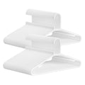 SONGMICS Plastic Hangers 50 Pack, Space-Saving Clothes Hangers, Lightweight Hangers, White UCRP009W50