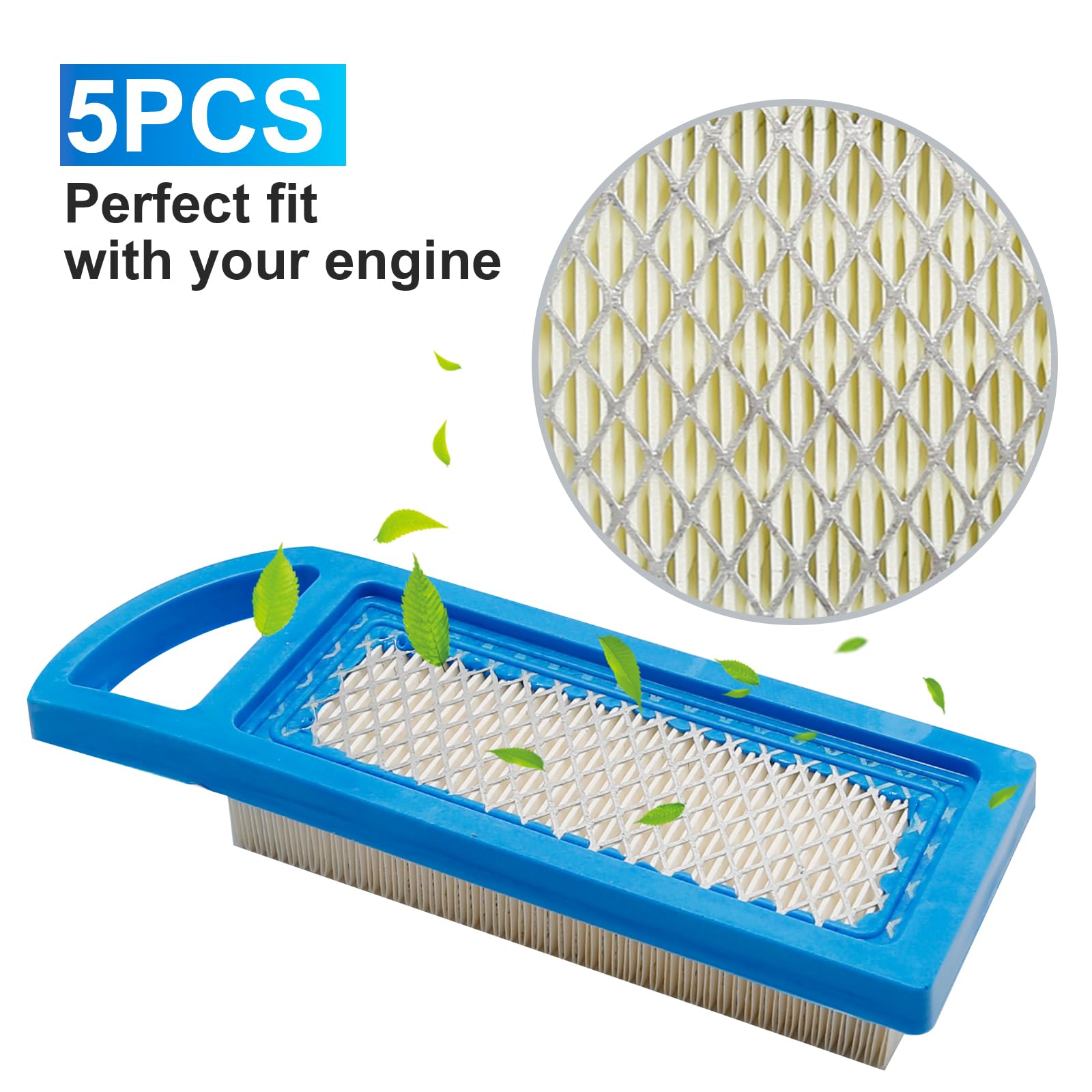 Vkinman GY20573 M149171 Air Filter with AM125424 Oil Filter Replacement for John Deere A100 LA105 LA110 LA115 X110 Z225 Lawn Mower L100 L105 L107 L108 L1742 Lawn Tractor