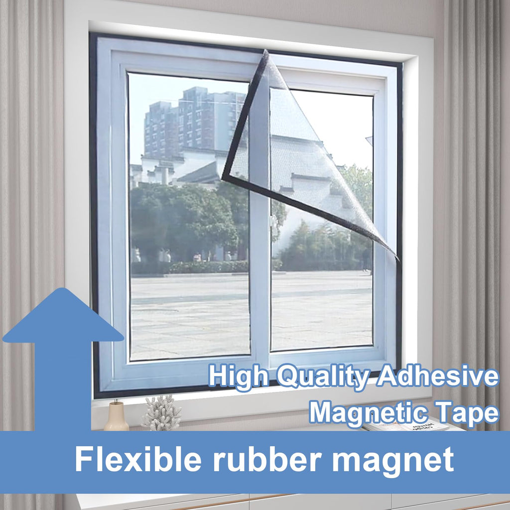 RIHEGIANT 3M Magnetic Strip Rolls - 1" x 16ft Strong Magnet with Adhesive Backing, Multipurpose Flexible Rubber Strips for Kitchen, Office, School, Etc.