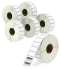 BETCKEY - 1" x 0.5" (25 mm x 13 mm) Small Labels Compatible with Zebra & More Label Printer, Premium Adhesive & Perforated [6 Rolls, 14580 Labels]