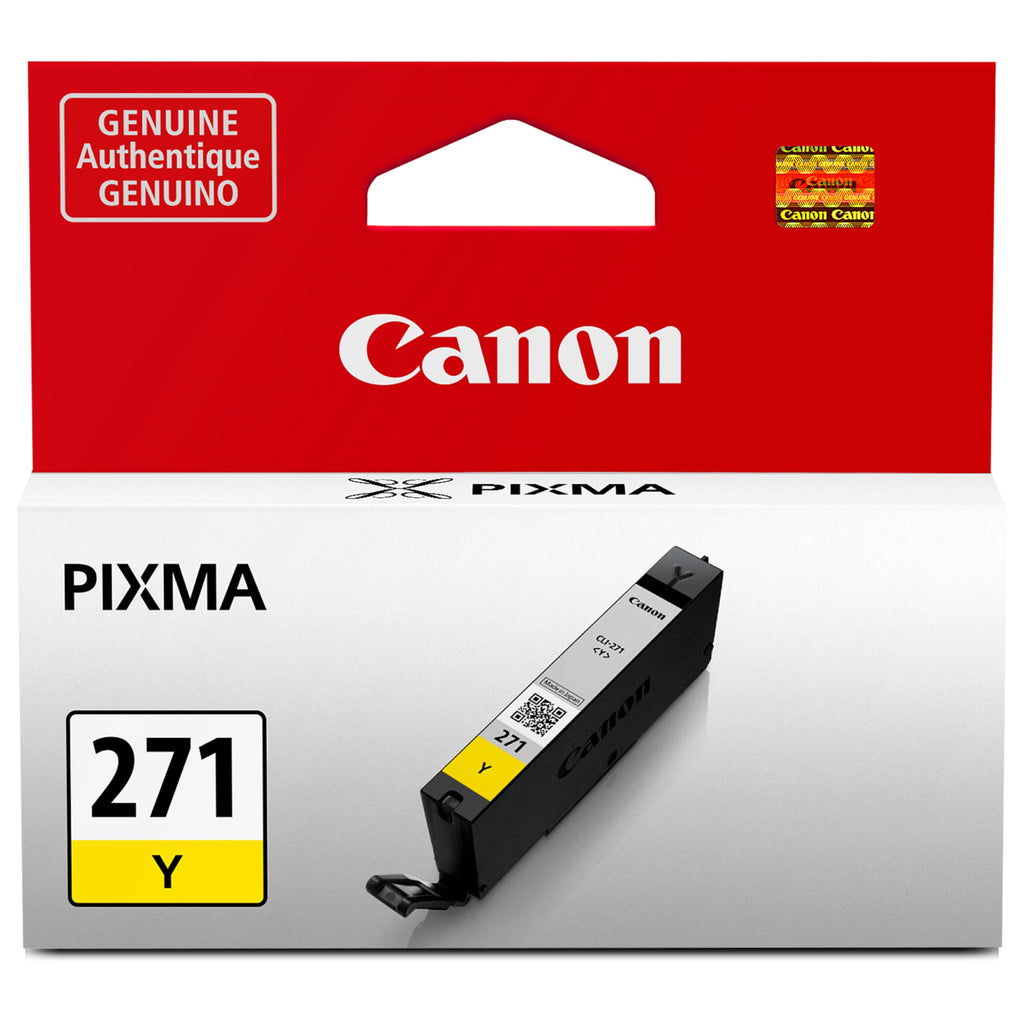 Canon Genuine Canon CLI-271 Ink Cartridge, Yellow