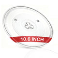 Uhuida 10.6" Microwave Glass Plate, Microwave Plate Replacement, Clear Turntable with GE, Panasonic, LG, Magic Chef, Hotpoint, Kenmore