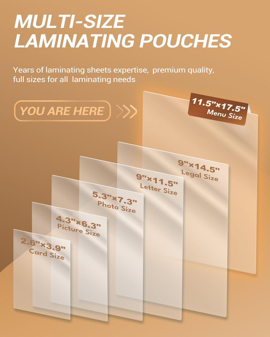Uinkit 3.5 Mil 100 Pack Clear Thermal Laminating Pouches, 11.5 x 17.5-Inch Lamination Pouches Paper, Fits 11 x 17 Inch Laminator Sheet, Rounded Corner
