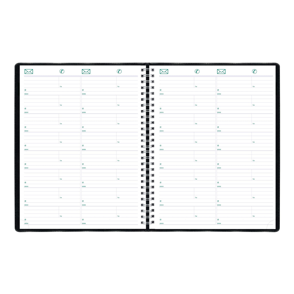 Blueline® 2026 Essential Weekly Planner, Appointment Book, 12 Months, January to December, Twin-Wire Binding, 11" x 9.0625", Black, Bilingual (C5950.81BT-26)
