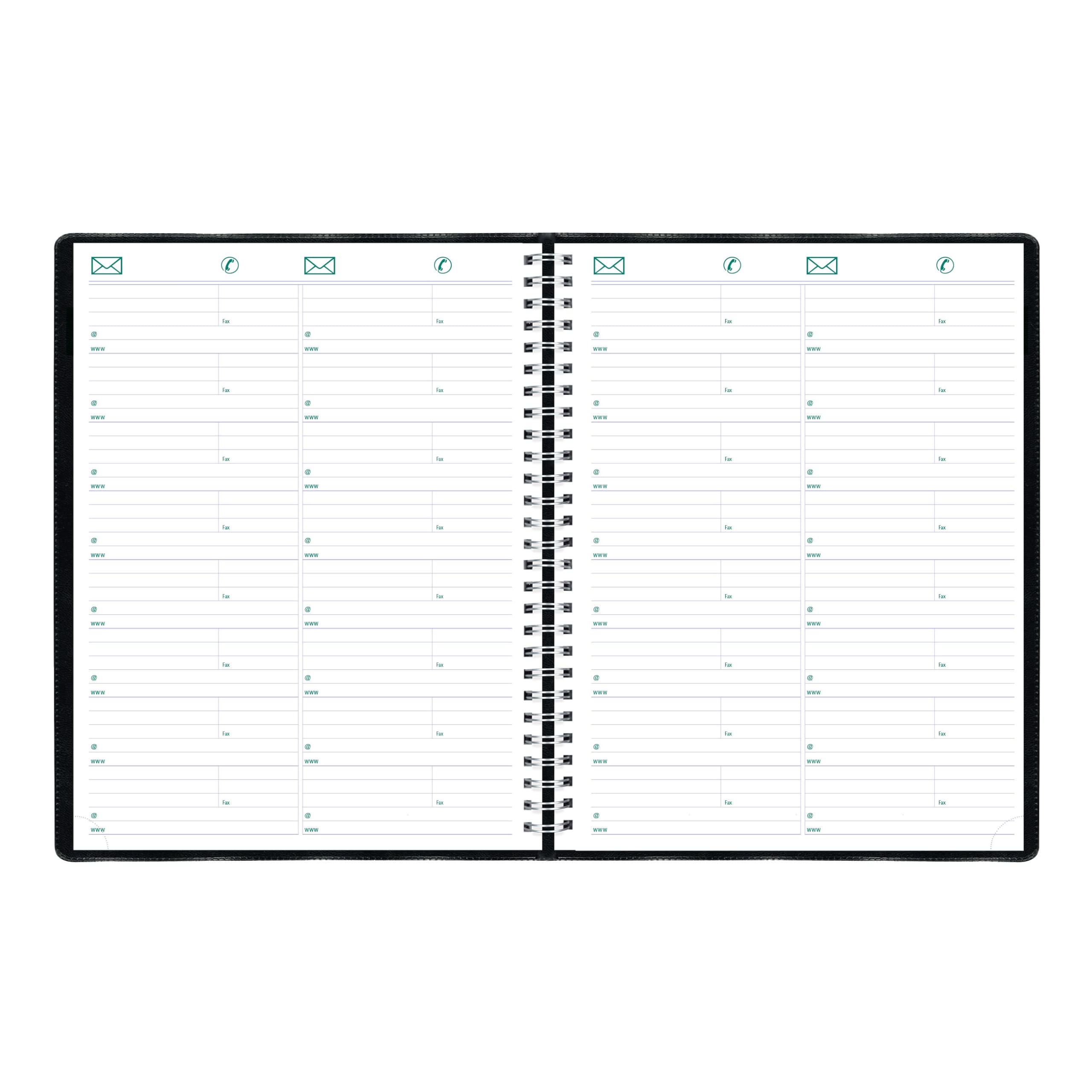 Blueline® 2026 Essential Weekly Planner, Appointment Book, 12 Months, January to December, Twin-Wire Binding, 11" x 9.0625", Black, Bilingual (C5950.81BT-26)
