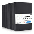 feela 16 Pack Soft Cover Journal Bulk, Lined Notebooks College Ruled for Work for Women Girl Writing, Blank Travel Journal Note Taking Notebook School Business Supplies, 8.2” x 5.5”, A5, Black