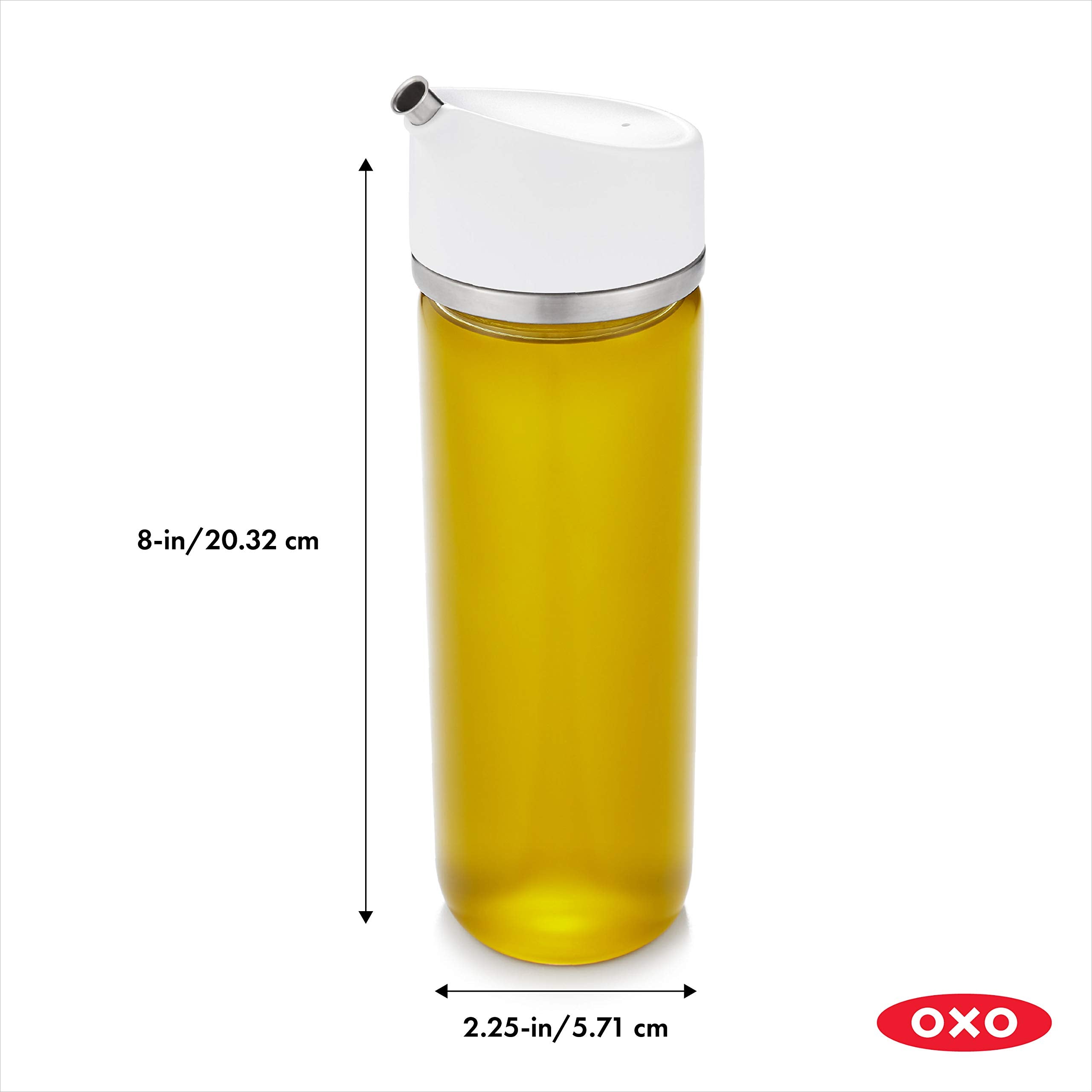 OXO Good Grips Precision Pour Glass Oil Dispenser-12 oz, Clear