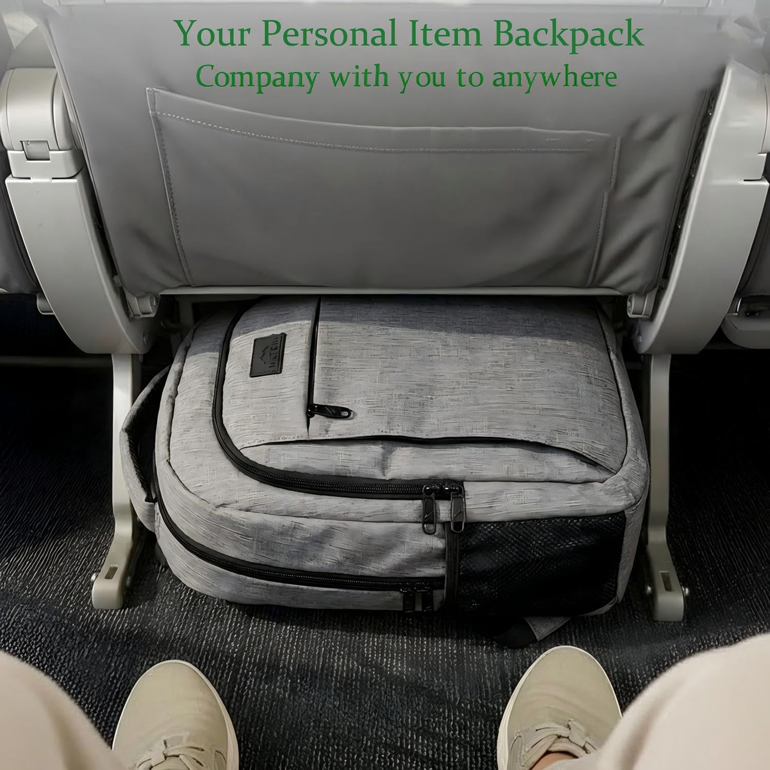 Matein Travel Laptop Backpack, Business Anti Theft Slim Durable Laptops Backpack with USB Charging Port, Water Resistant College School Computer Bag Gifts for Men & Women Fits 15.6 Inch Notebook, Grey
