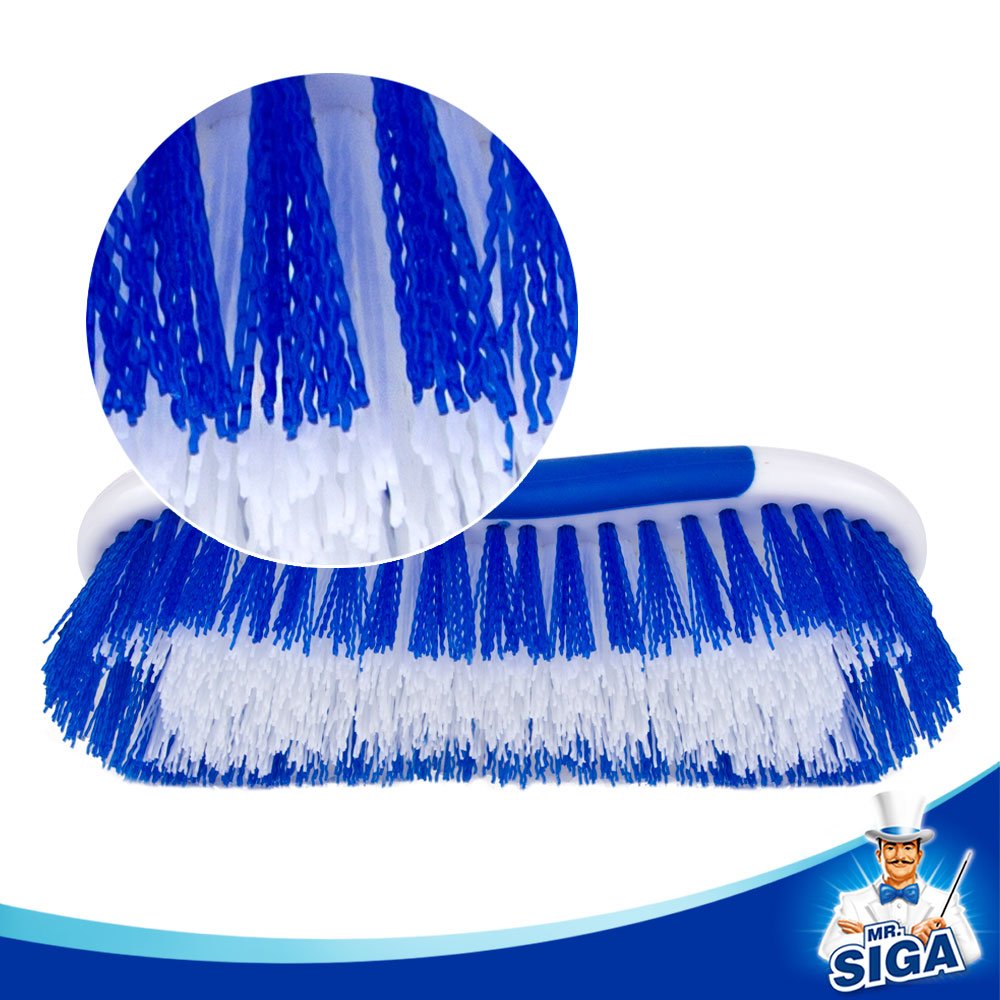 MR.SIGA Multi Purpose Heavy Duty Scrub Brush, Pack of 2