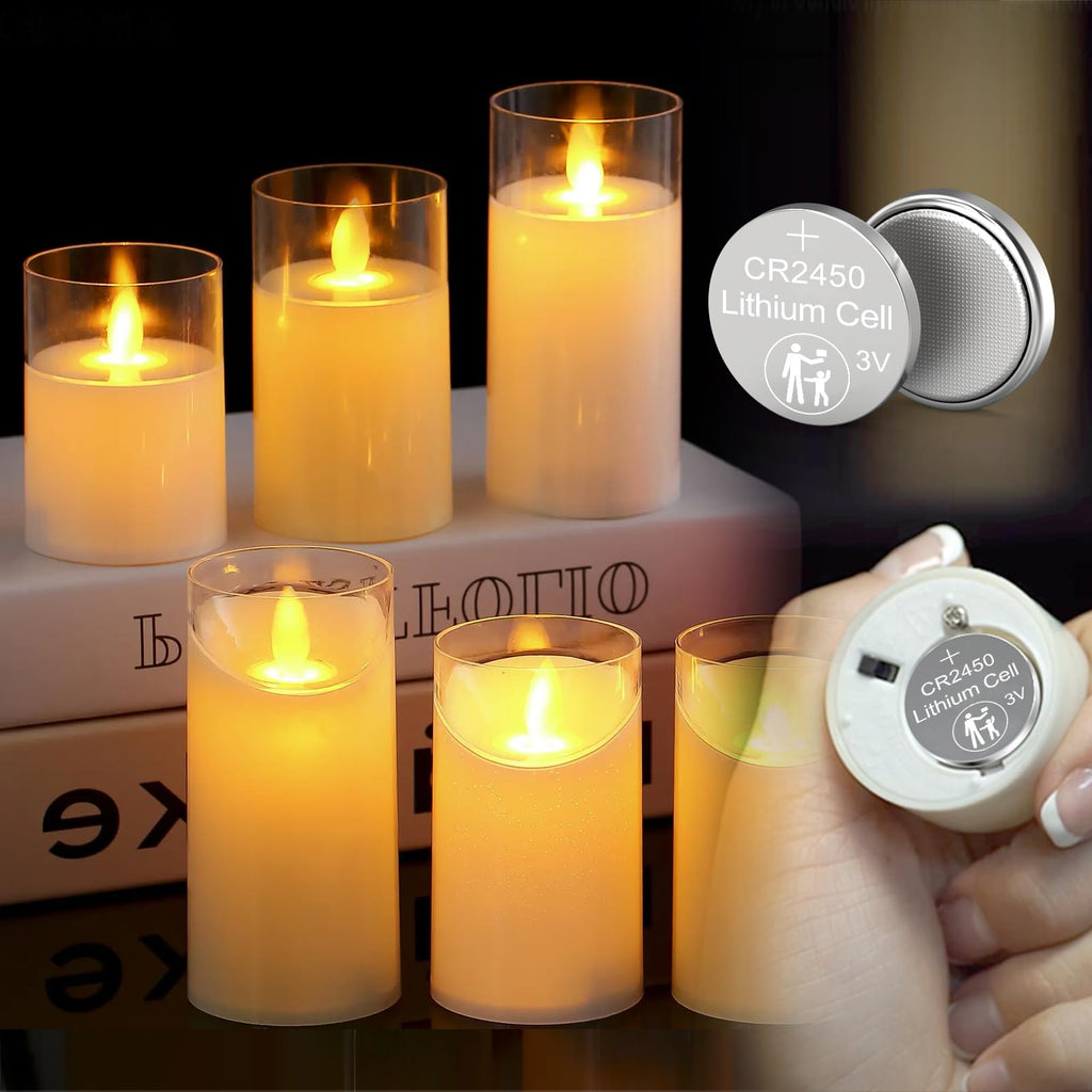 CR2450 Lithium Baxttery CR 2450 DL2450 ECR2450 5029LC BR2450V 2450 3V Pile for Flameless Candles 50PCS