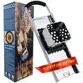 Premium Grade Stainless Steel Spaetzle Maker with Comfort Grip Handle Traditional German Egg Noodle Maker with Gift Box